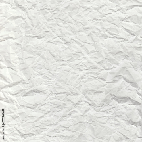 crumpled wrinkled paper texture page rough blank creased sheet vector