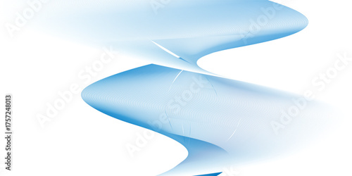 Abstract wavy thin lines pattern, optical illusion effect, minimal geometric background