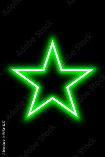 green star neon sign
