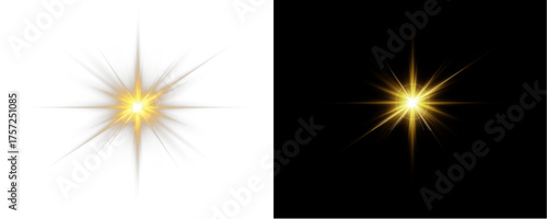 Elegant gold star PNG with luminous sparkle and radiant flare. Transparent glow creates festive and luxury accents. Perfect for modern, decorative, or artistic designs.