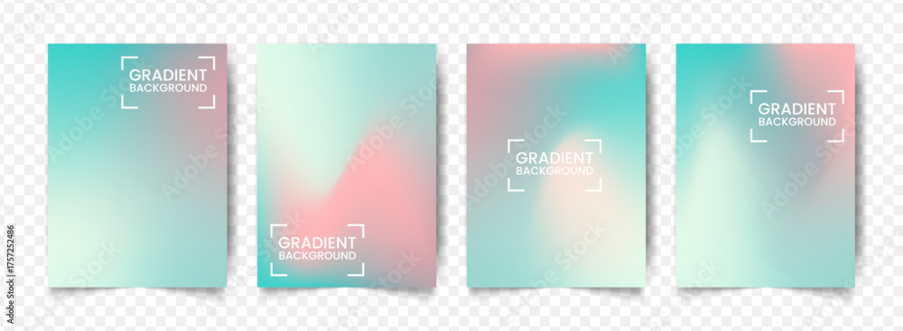 Fototapeta premium Modern Abstract Pastel Gradient Presentation Background Design for Cover Templates