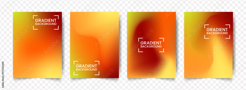Fototapeta premium Modern Abstract Orange Color Gradient Background Template for Presentation Design