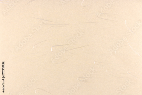 Yunlong kam cream decorative paper texture. Decorated thin silk fibers paper background. Landscape horizontal orientation.