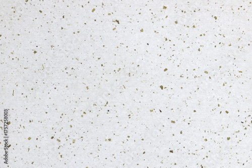 Decorative plant paper texture. Grass decorated paper background. Green leaf pieces with fibers paper surface. Landscape horizontal orientation.