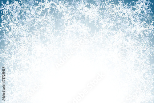 Delicate snowflakes form a winter background a cool and frosty design perfect for seasonal promotions and holiday themes. EPS vector illustration