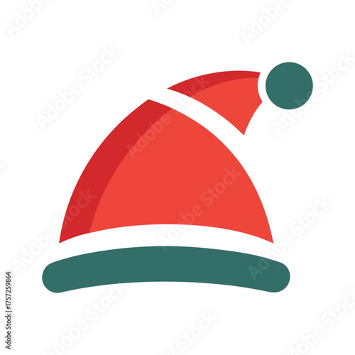 Traditional red Christmas cap symbol of festive season