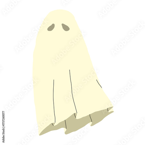 Ghost 1 cute, PNG illustration.