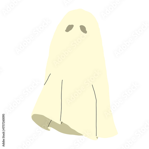 Ghost 3 cute, PNG illustration.