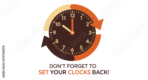 Important Reminder for Seasonal Time Adjustment Set Your Clocks Back One Hour for Daylight Saving End