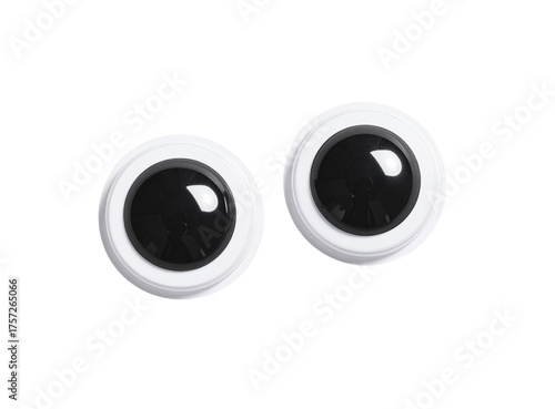 Googly Eyes Isolated on Transparent Background – Fun Cartoon Eyes Clipart PNG