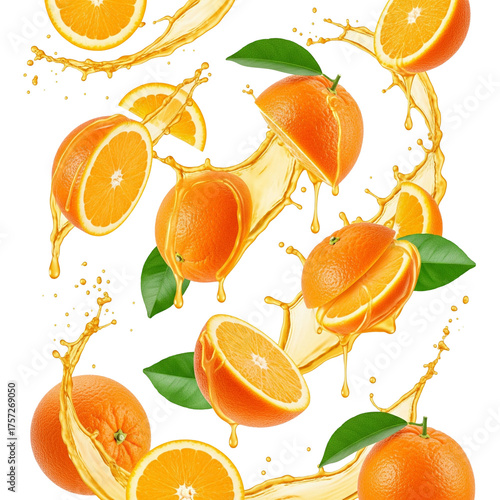 orange slices background