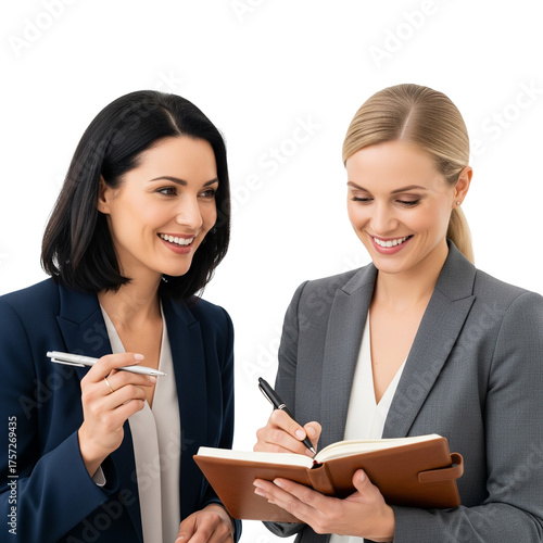 business woman and her team