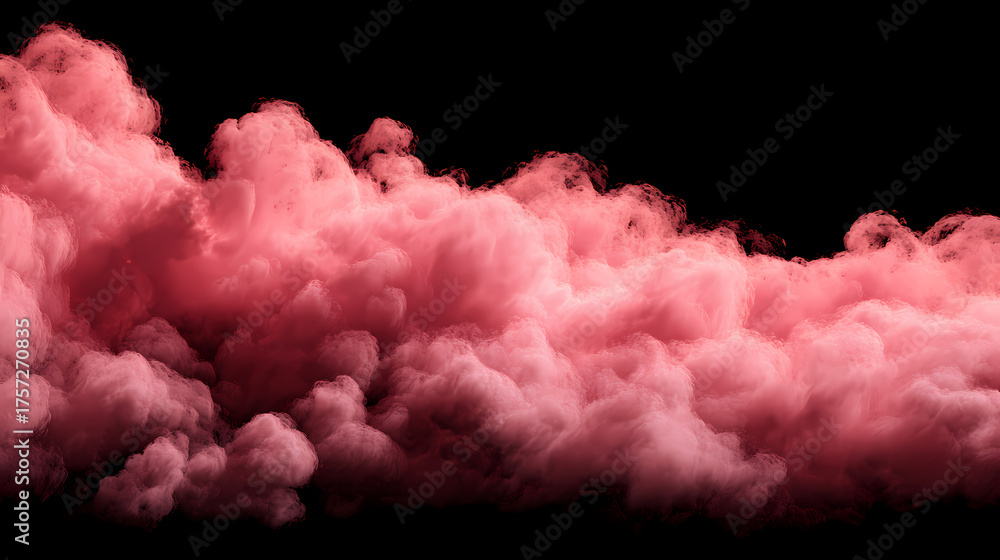 Fototapeta premium Crimson smoke billowing dramatically, perfect for conveying a sense of mystery or drama