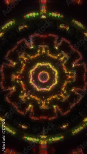 Seamless mandala loop with expressive VJ-ready loop for music video atmospheres and experiential stages, ritual-inspired sequence curated for ceremonies, festivals, and contemplative art