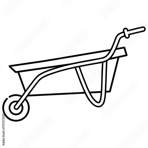 gardening wheelbarrow icon