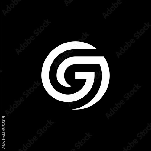 A dynamic 'G' logo encapsulated within a swirling, professional spiral. The design signifies continuous growth, global reach, and forward-thinking digital strategy. Ideal for marketing or fintech.