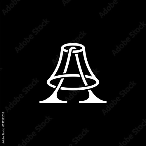 Sleek and professional 'A' logo, designed with linear precision to evoke a modern light source. Conveys illumination, discovery, and smart enterprise solutions.