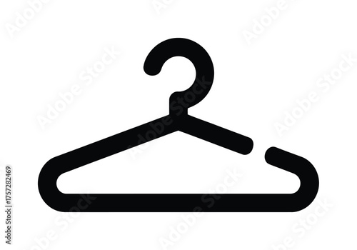 Clothes hanger garment symbol vector illustration
