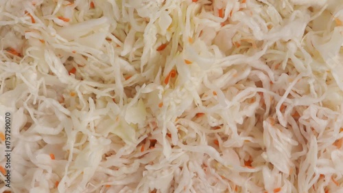 sauerkraut texture zoom top view food