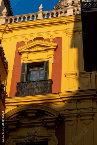 View of Malaga Cathedral, Spain – historic architecture and Mediterranean sky