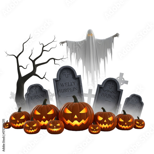 halloween background with pumpkin