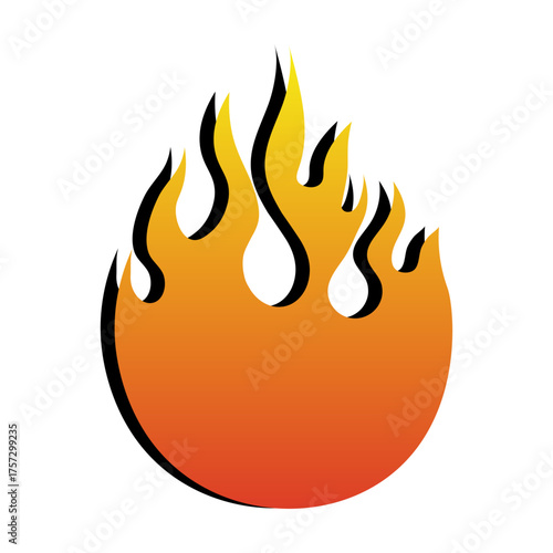 beautiful fire vector logo eps