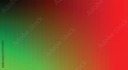 Gradient background decomposed smoothly into vertical color lines from green to bright red.