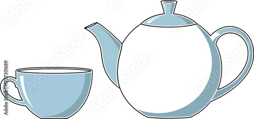 Cartoon christmas tree covered in snow with ornaments and a star on top surrounded by stars on a white background for holiday celebrations