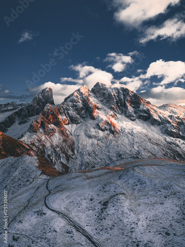 Mountain View at Passo Giau in the Dolomites
