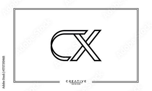 CX, XC, C, X, Abstract Letters Logo Monogram