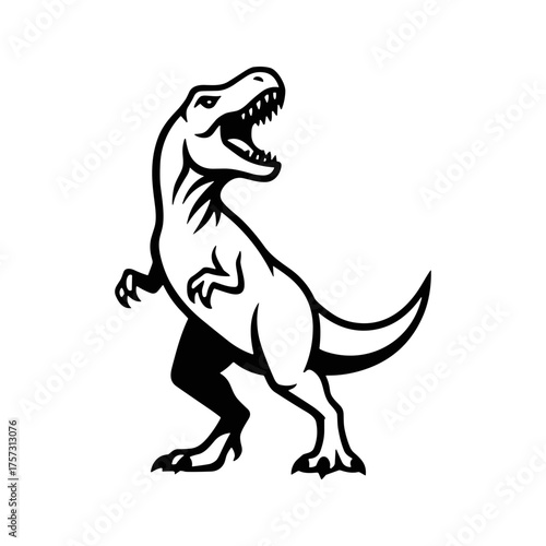 tyrannosaurus dinosaur vector illustration