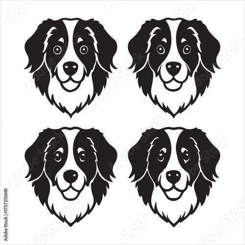 A Gentle Giant Bernese Mountain Dog Portrait, Showcasing its Thick Coat, Tri Color Markings, and Loyal Affectionate Temperament, a Swiss Working Dog Breed with a Sweet Nature.