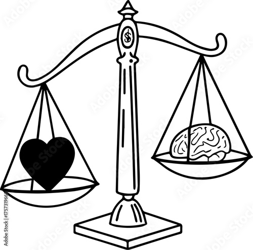 The Equilibrium of Heart, Brain, and Value