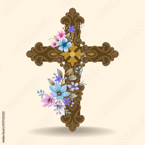 Wood cross010