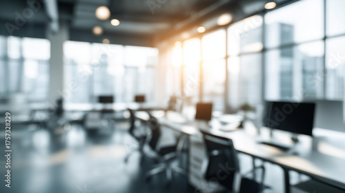Wallpaper Mural Defocused blurred office with abstract bokeh background abstract office blur bokeh defocused artistic blur office aesthetic creative background professional bokeh office Torontodigital.ca