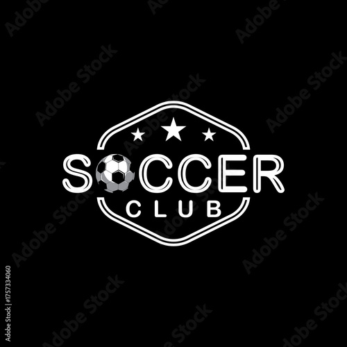 soccer league,championship,tournament,club badges,labels, icons and design elements. Football-themed t-shirt graphics on a dark background.