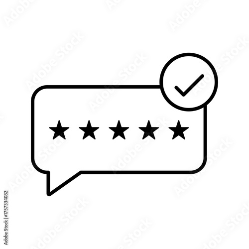 Customer Review icon. Positive rating