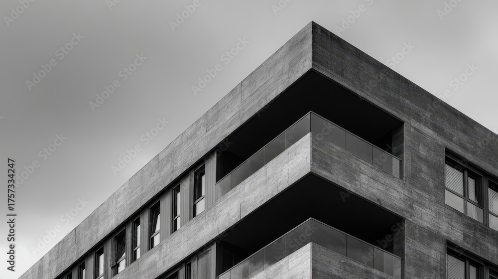 Fototapeta premium minimal modern architecture building.