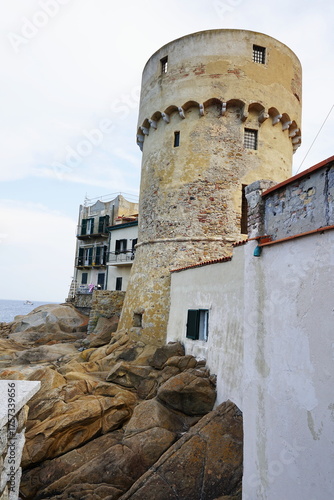 Saracen Tower in Giglio Porto, Tuscan Archipelago, Italy