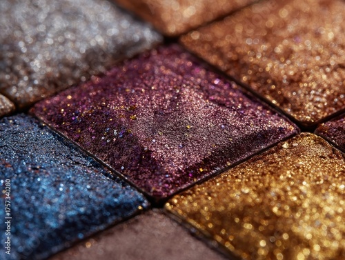 Sparkling Eyeshadow: High-Shimmer and Intense Pigment for Glamorous Makeup, Iridescent Shades and Metallic Reflections