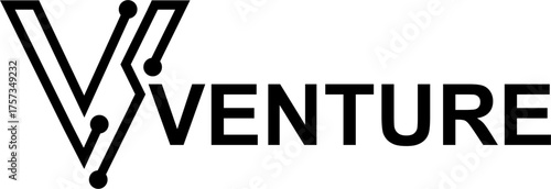 Minimalist Venture Logo for Corporate Identity