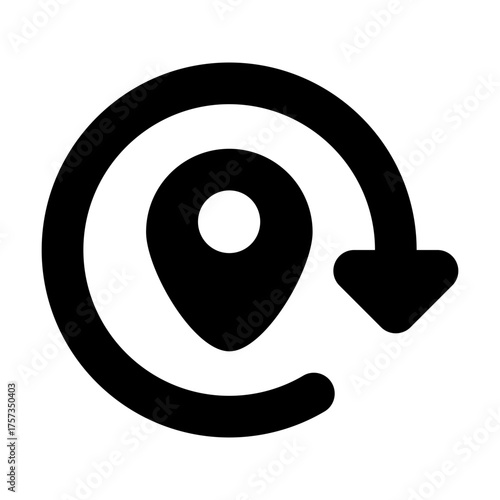 Reset Location Filled Icon