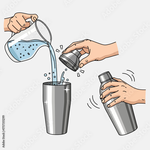 Beverage preparation Drink mixing steps