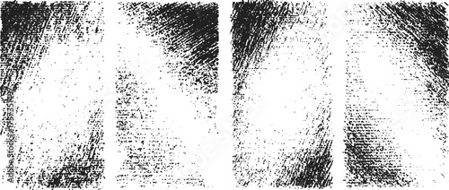 Set of Grunge overlays vector. Different paint textures with splay effect and drop ink splashes. Overlay textures set stamp with grunge effect. 