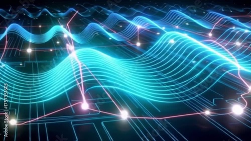 Wallpaper Mural Verknüpft im Rhythmus der Zukunft Torontodigital.ca