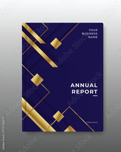 modern blue gold business cover template.annual report template cover design.for brochure,flyer design template a4,business paper,coorporate document cover design