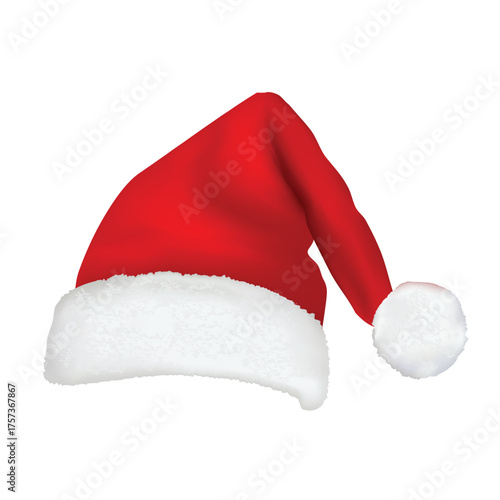 Santa Claus hat collection, vector, illustration, flat design