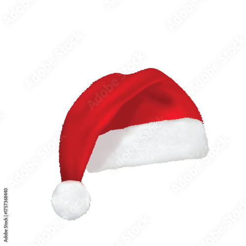 Santa Claus hat collection, vector, illustration, flat design