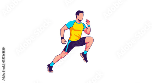 Man in athletic wear running