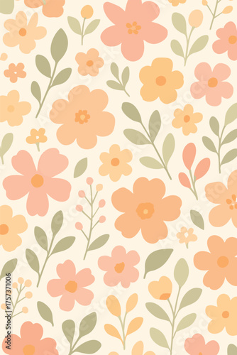 seamless pattern with flowers